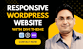 build a responsive wordpress website using the divi theme