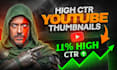 design amazing and CTR boosting youtube thumbnails in 3hrs