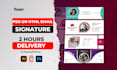 do create HTML and PSD clickable email signature design