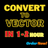 convert to vector redraw vector logo