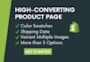 create a high converting shopify product page with swatches and shipping date