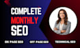 provide complete monthly local SEO and google my business optimization