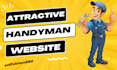 design construction, handyman, junk removal, plumbing, roofing website