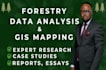 write forestry data analysis and gis mapping reports