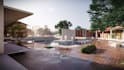 render 3d architectural design, home interior design walkthrough, exterior house