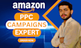 setup, optimize amazon PPC campaign, amazon PPC ads expert amazon ppc expert va