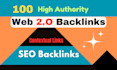 100 web 2 0 backlinks manually