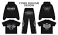 make cyber sigilism and y2k aesthetic apparel