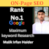 do website SEO optimization to rank at the top