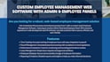 develop customized employee management software to precisely fit your bus