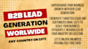 do b2b lead generation and build prospect email list, local business