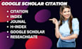 increase google scholar citation researchgate h index scopus