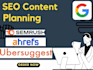 do blog SEO strategy, topic cluster, website content plan