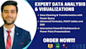 be your data analyst in power bi, excel, python and tableau