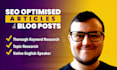 write compelling SEO optimised articles and blog posts