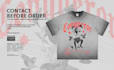 crop tshirt with unique y2k design