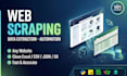 do web scraping, data extraction and browser automation in python