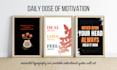 design typography posters and motivational quotes wall art