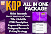 create ready to publish low content KDP package