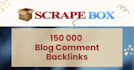 build 150,000 blog comment backlinks using scrapebox