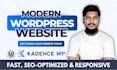 create modern wordpress websites using kadence block and gutenberg