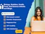 write biology, nutrition, health, food, and plant science articles and blogs