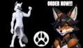 create vrchat furry avatar anime nsfw fursona vr character reference sheet