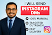 do daily outreach and send mass instagram dm service