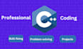 write professional c plus plus code for your project