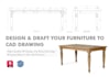 design custom furniture with detailed technical drawings