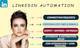 do linkedin automation, setup social media outreach campaigns on dripify expandi