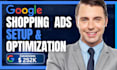 setup and optimize shopping ad for your ecommerce store