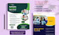 design professional business flyer, rack card, door hanger