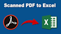 convert PDF to excel scan pages to excel, google sheet quick delivery