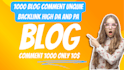 create manual high quality dofollow blog comments backlinks