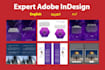 do any adobe indesign project, book formatting, layout english, urdu or arabic