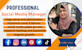 be your social media marketing manager