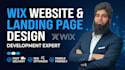 design wix studio website, wix ecommerce website, and wix author website