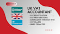 prepare and submit UK vat returns and do UK vat registration