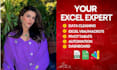 do excel graphs, charts, pivot table, data cleaning, PDF to excel and dashboard