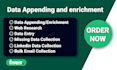 provide data enrichment and data entry services