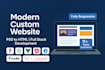 create attractive unique custom website and PSD, figma to HTML, vue, react