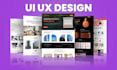 create modern website design in figma, psd, xd