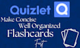 create high yield quizlet flashcards fast