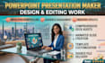 do powerpoint presentation maker and add a new template