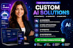 build ai chatbot, ai web application, ai website and custom ai solutions