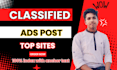 post your ads in  top classified ad sites