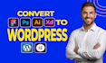 convert psd, xd, ai or figma to wordpress using elementor