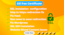 install free SSL certificat security and content errors in wordpress