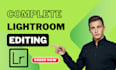 do complete lightroom editing